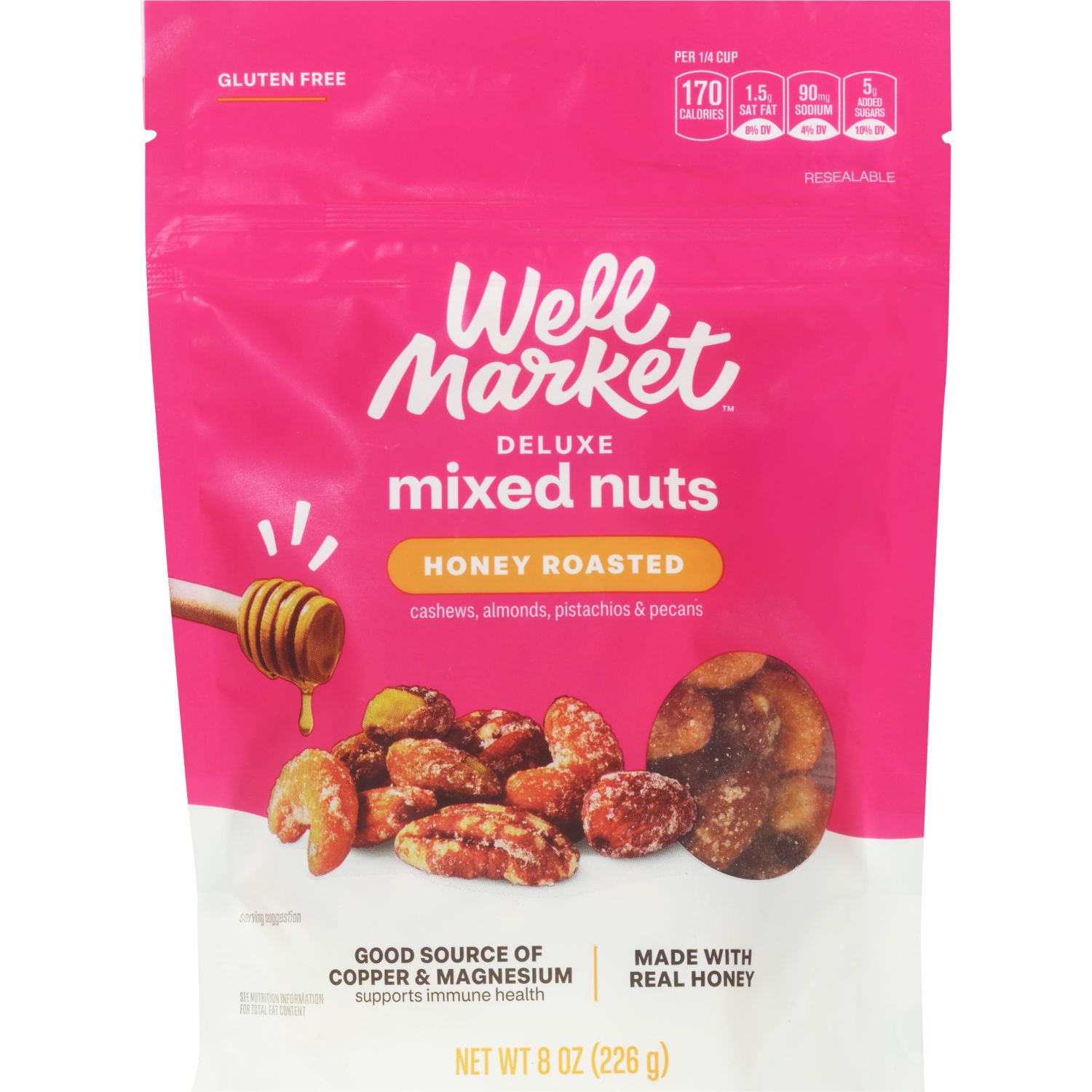 Well Market, Honey Roast Deluxe Mix, 8 Oz