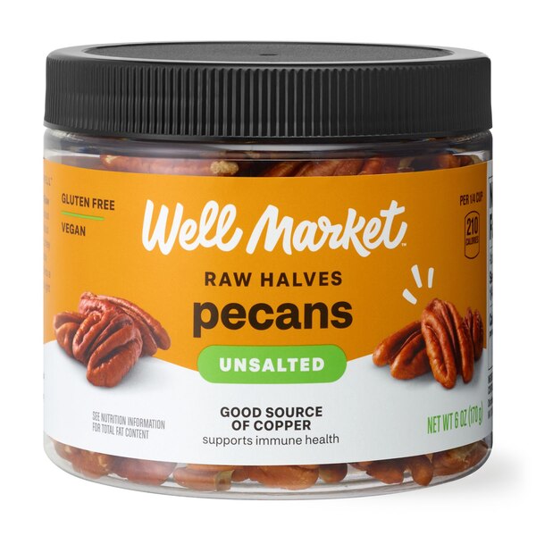 Well Market, Pecan Halves, 8 oz