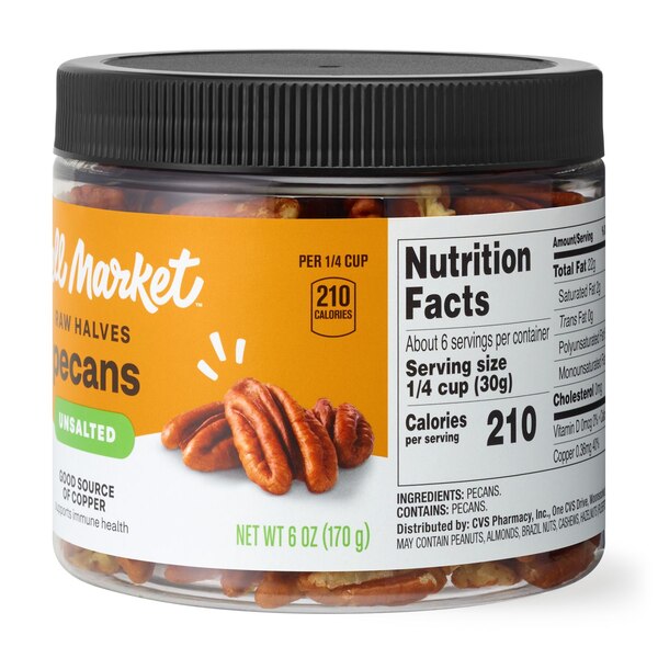 Well Market, Pecan Halves, 8 oz