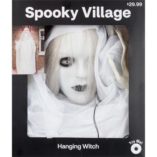 Spooky Village Halloween Witch with Light & Sound, 6 ft