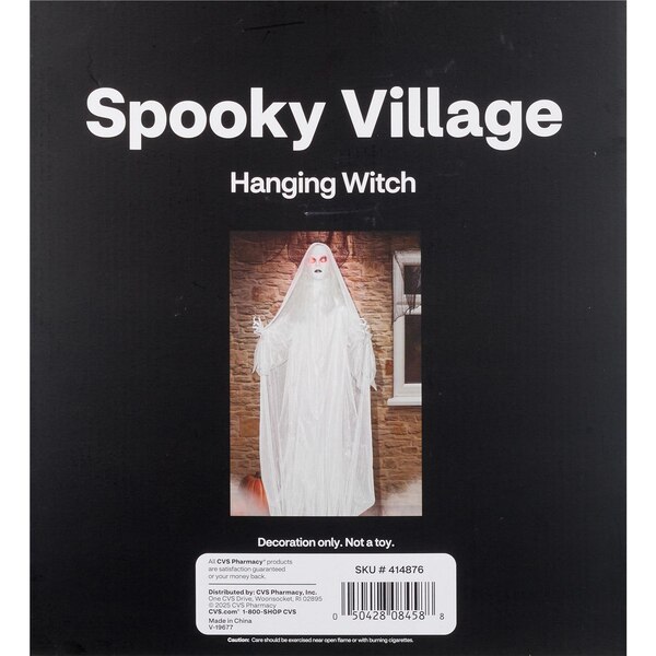 Spooky Village Halloween Witch with Light & Sound, 6 ft