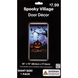 Spooky Village Halloween Door Decor, Assorted Styles, 1 ct, thumbnail image