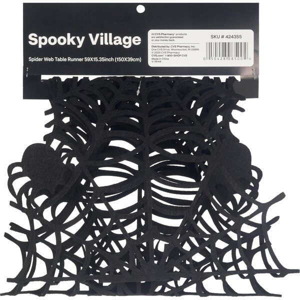 Spooky Village Fabric Spider Web