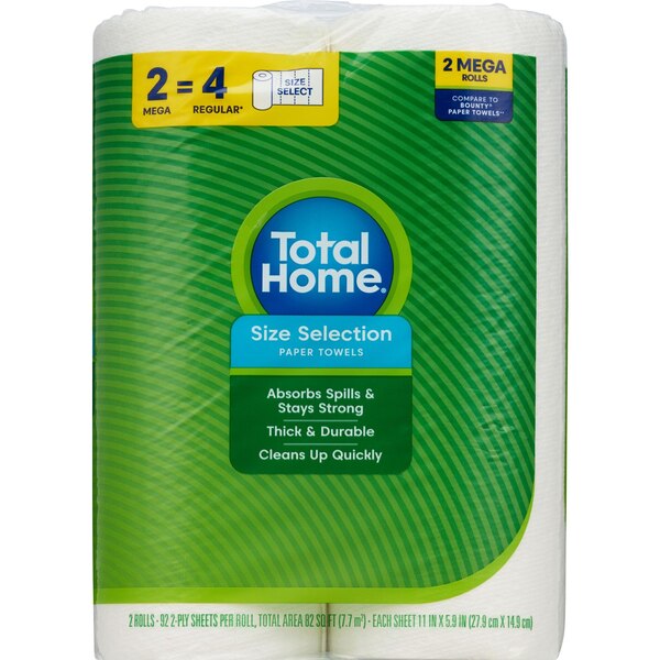 Total Home Premium Paper Towel, 2 ct