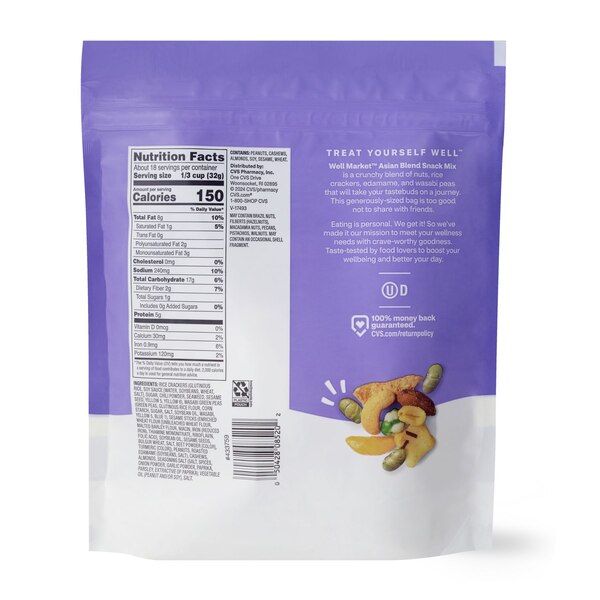 Well Market Asian Blend Snack Mix, 20 oz