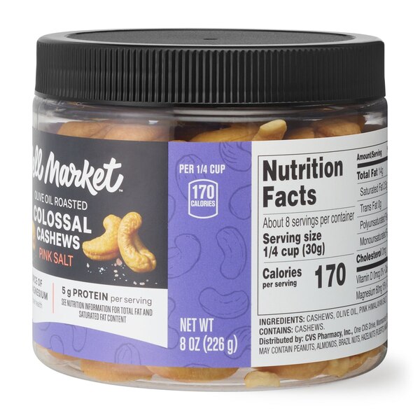 Well Market Premium Colossal Cashews, 8 oz