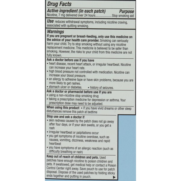 CVS Health Nicotine Transdermal System 7mg Patch, Step 3, 14 CT