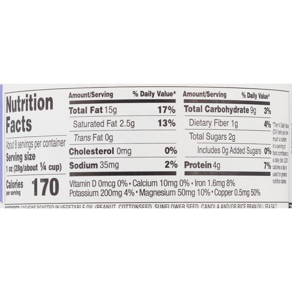 Well Market Lightly Salted Cashew Halves & Pieces, 8 Oz