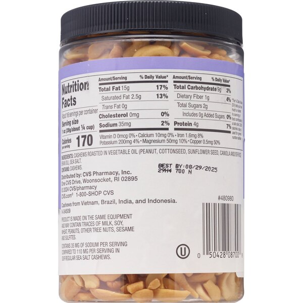 Well Market Lightly Salted Cashew Halves & Pieces, 16 Oz 
