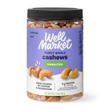 Well Market Unsalted Whole Cashews, 16 Oz, thumbnail image