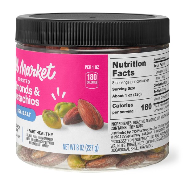 Well Market Almonds Roasted Pistachio Kernels with Sea Salt, 8 Oz
