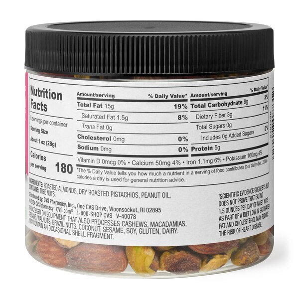Well Market Pistachio Almond Blend Unsalted, 8 Oz