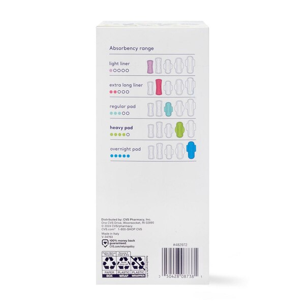 Live Better by CVS Health 100% Organic Cotton Super Pads, 10 CT