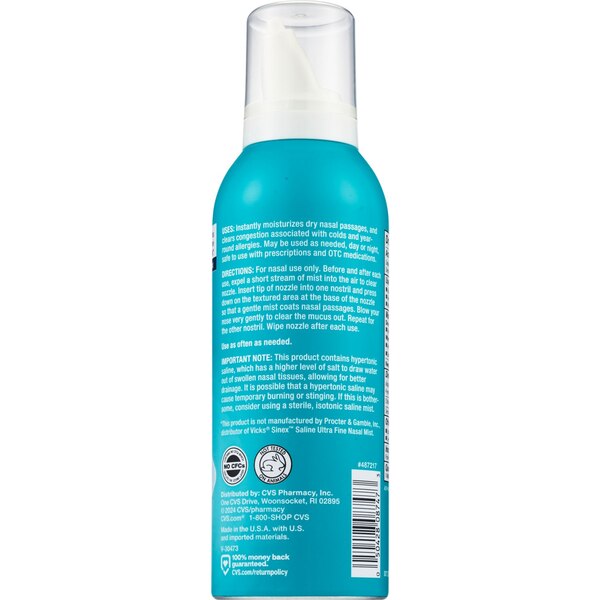 CVS Health Saline Ultra Fine Nasal Mist, 5 OZ