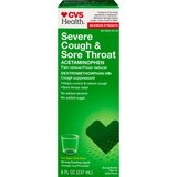 CVS Health Maximum Strength Severe Cough & Sore Throat Relief Liquid, 8 OZ, thumbnail image