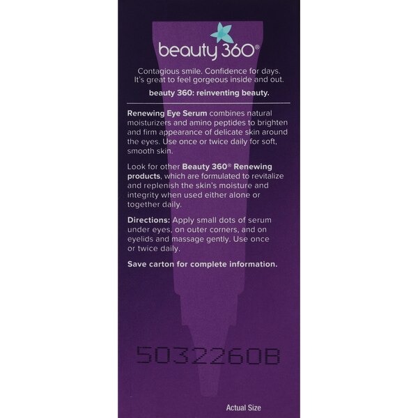 Beauty 360 Renewing Eye Lifting Serum, 0.5 OZ