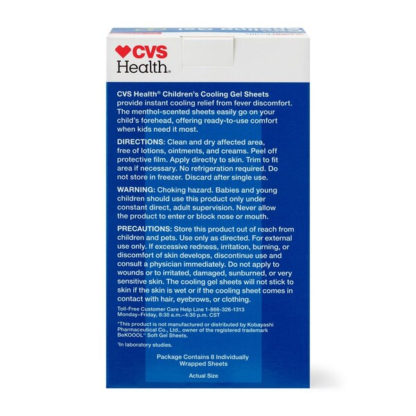 CVS Health Child Fever Gel Sheets, 8 CT