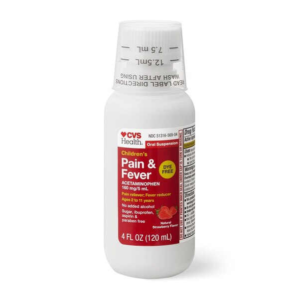CVS Health Children's Nighttime Multi-Symptom Cold Relief Liquid, Berry, 4 OZ
