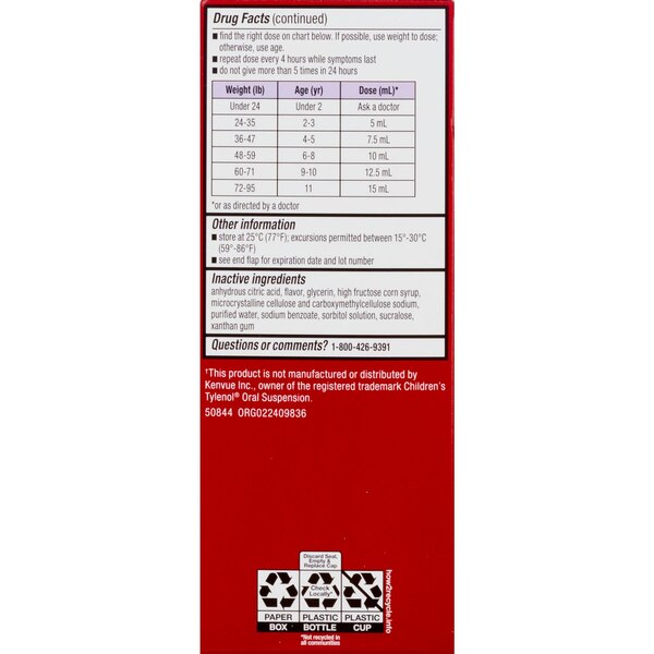 CVS Children's Pain & Fever Dye Free Grape, 4 OZ