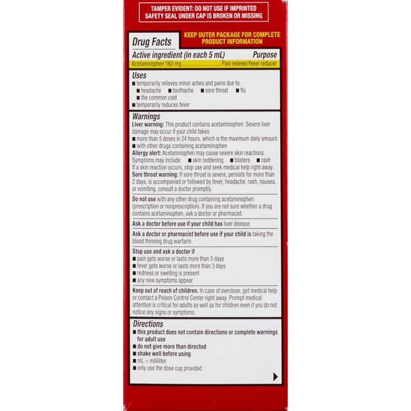 CVS Children's Pain & Fever Dye Free Grape, 4 OZ