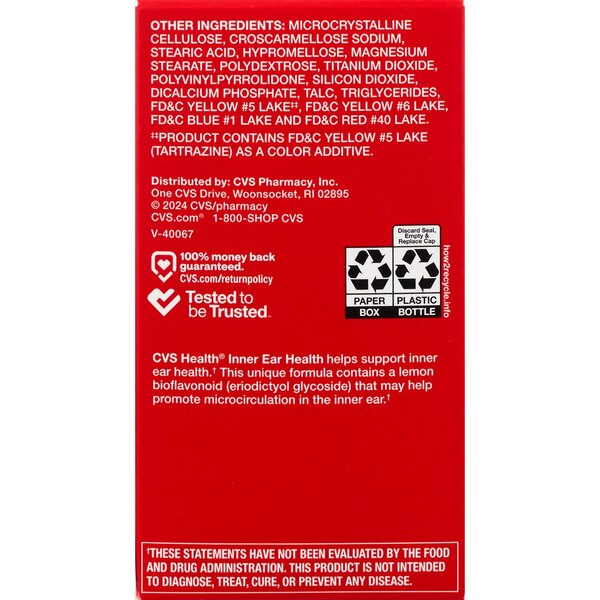 CVS Health Inner Ear Plus, 100 CT