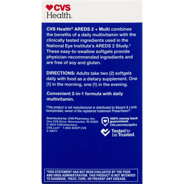 CVS Health AREDS 2 + Multivitamin, 100 CT