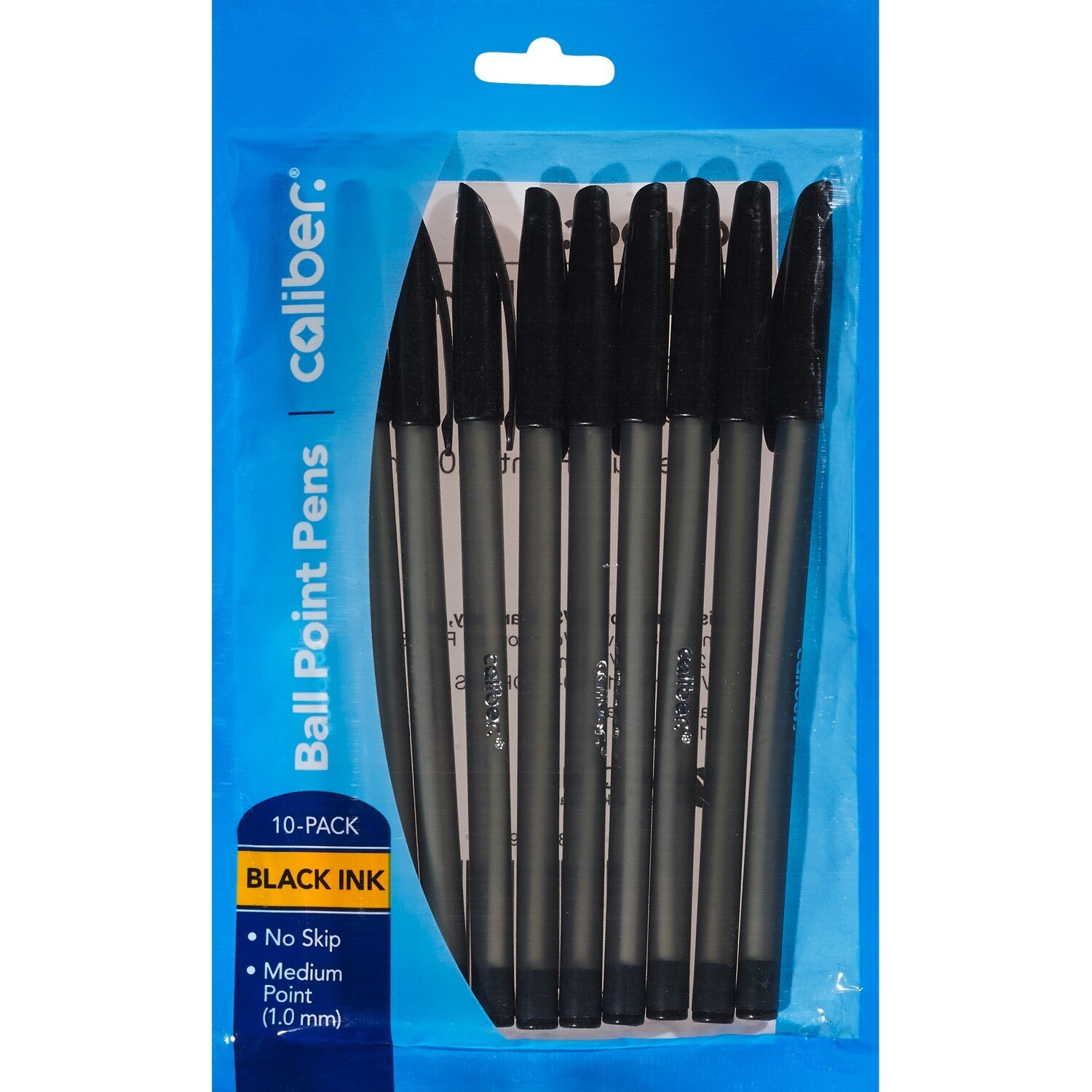 Caliber 1.0mm Ball Point Pens, Black, 20 CT