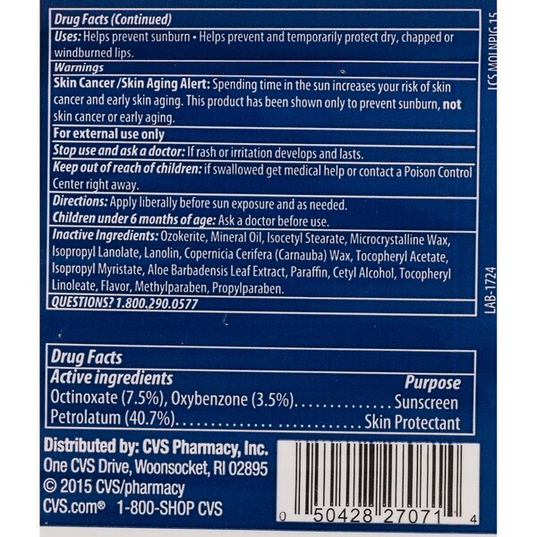CVS Health Chap-Block Lip Balm SPF 15