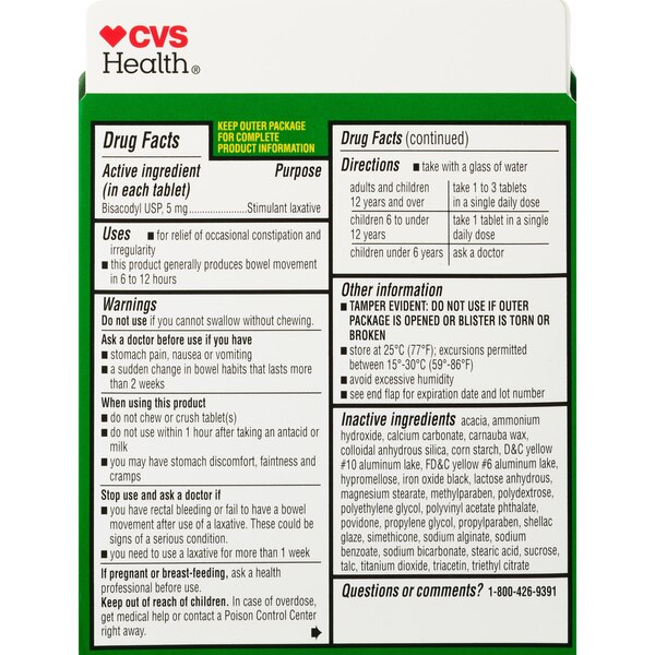 CVS Health Gentle LaxativeTablets