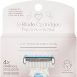 CVS Beauty 3-Blade Intimate Razor Cartridges, 4 CT, thumbnail image