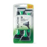 Blade Men's Three Blade Disposable Razors, 8 CT, thumbnail image