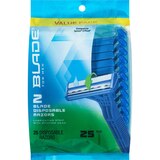 Blade Men's Twin Blade Disposable Razors, 25 CT , thumbnail image