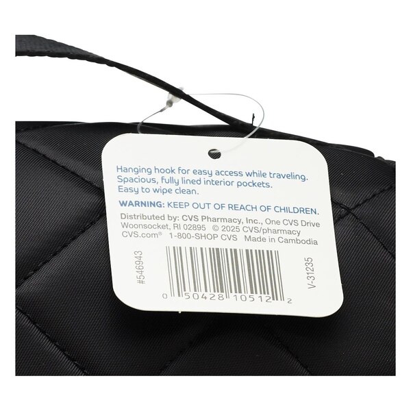 one+other Quilted Hanging Organizer, Black