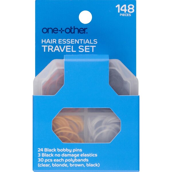 One+Other Hair Essentials Travel Set, 148 CT