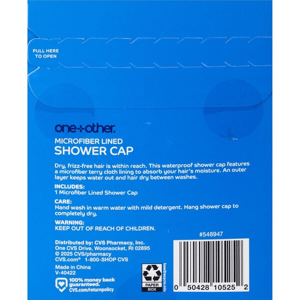 one+other Microfiber Shower Cap, Assorted Colors
