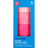 One + Other Silicon Beauty Travel Jars, Assorted Pink, 4 CT, thumbnail image