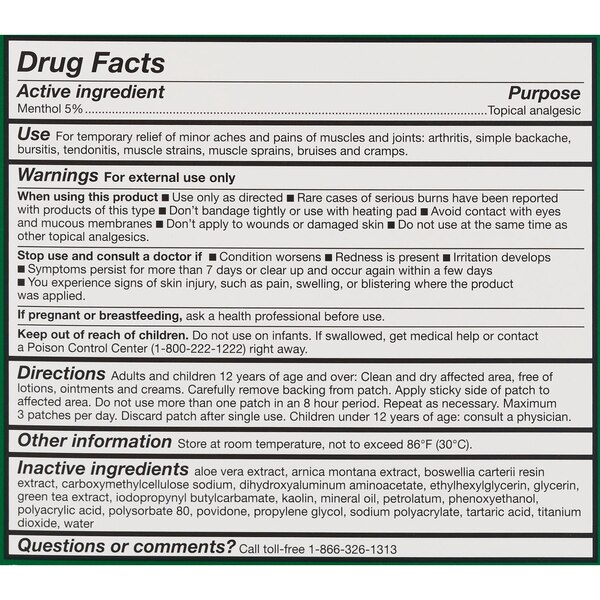 CVS Health Cooling Patch, Large, 10 CT