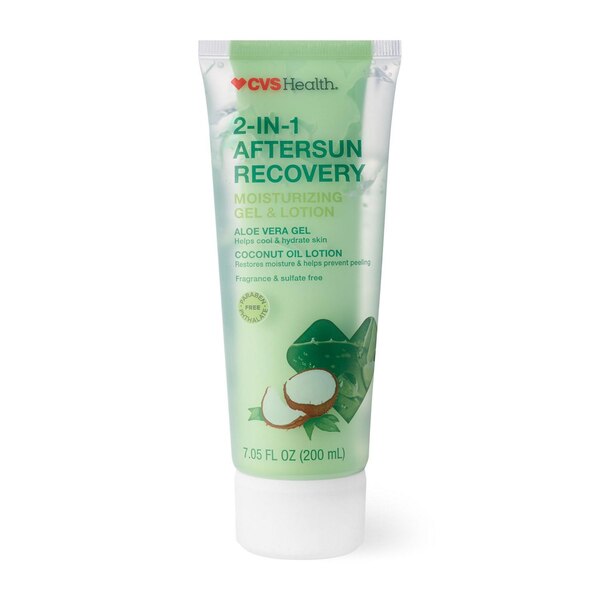 CVS Health 2-In-1 Aftersun Recovery Moisturizing Gel & Lotion, 7.05 OZ