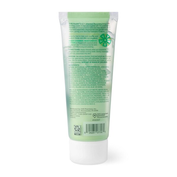CVS Health 2-In-1 Aftersun Recovery Moisturizing Gel & Lotion, 7.05 OZ