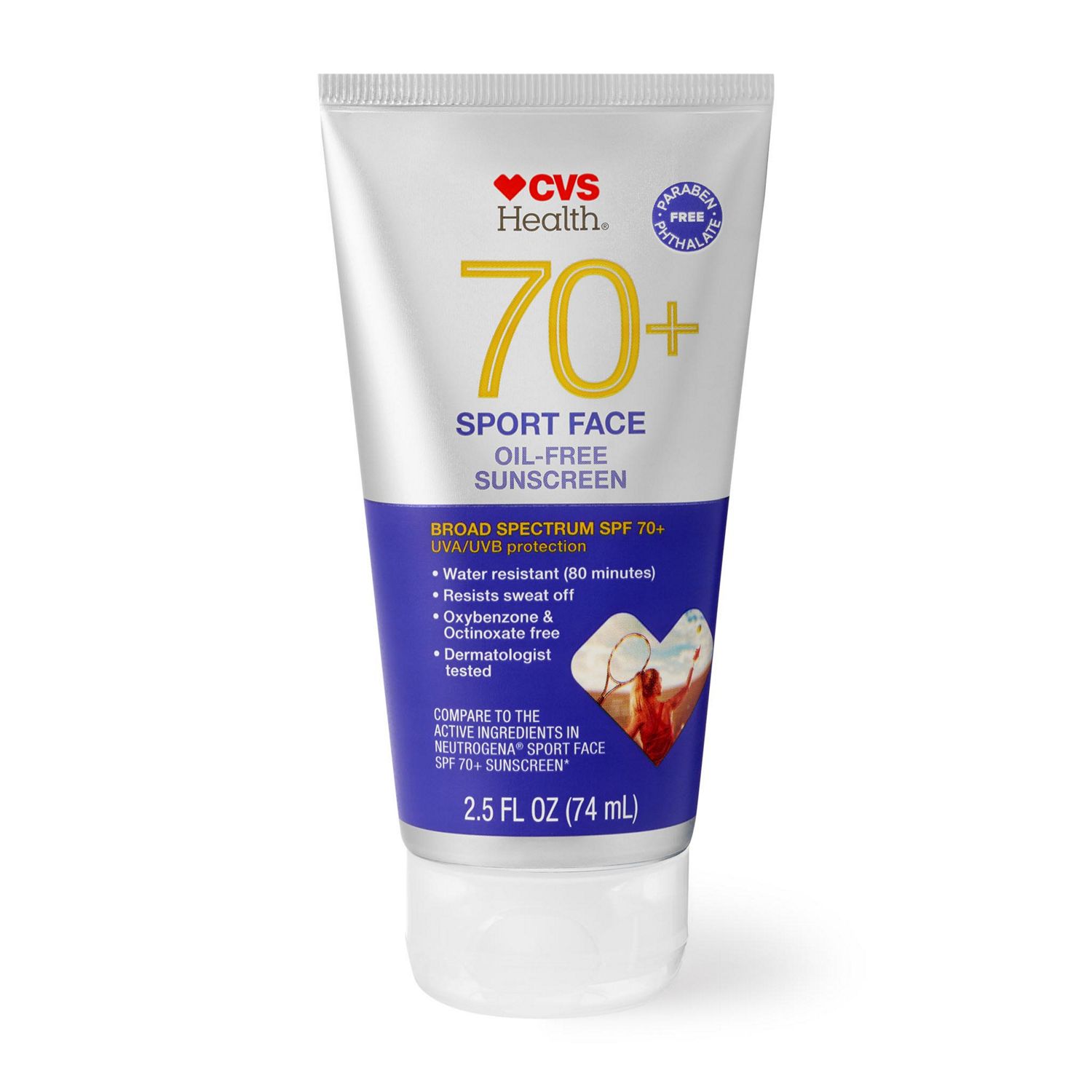 CVS Health Sport Sunscreen for Face, SPF 70