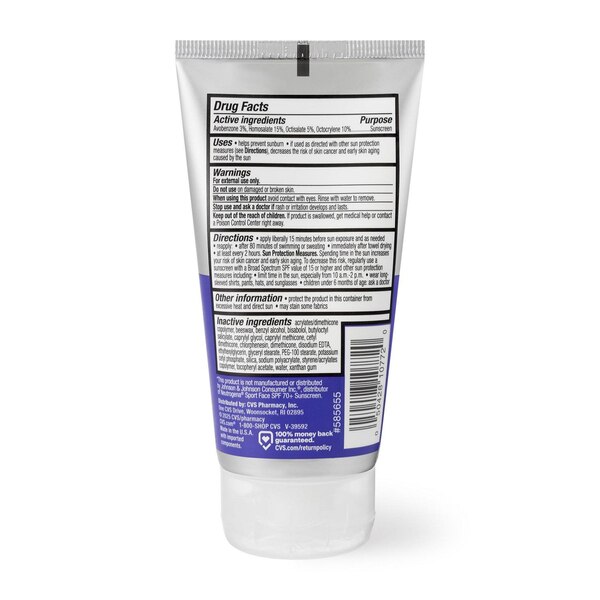 CVS Health Sport Sunscreen for Face, SPF 70