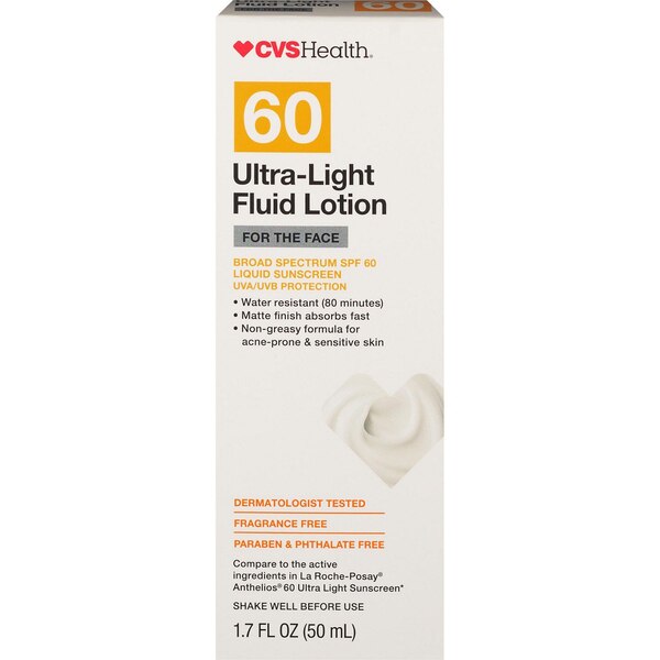 CVS Health Sunscreen for Face, SPF 60