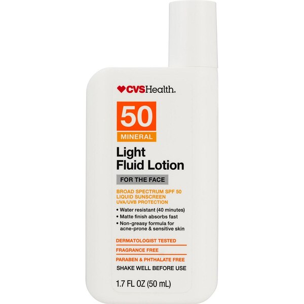 CVS Health Mineral Sunscreen for Face SPF 50