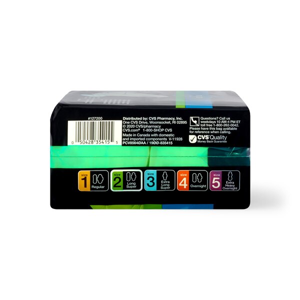 CVS Health - Toallitas femeninas con alas, superlargas, 32 u.