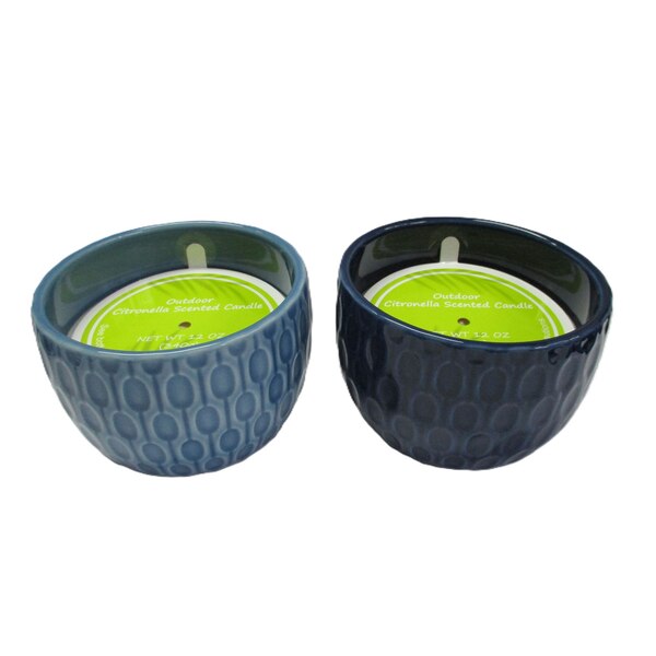 Universal Candle Co. Outdoor Citronella Candle, Assorted Colors, 12 oz, 1 ct