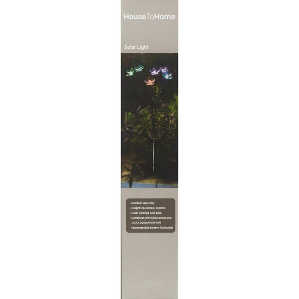 House To Home Solar Flower Lights, 26 in