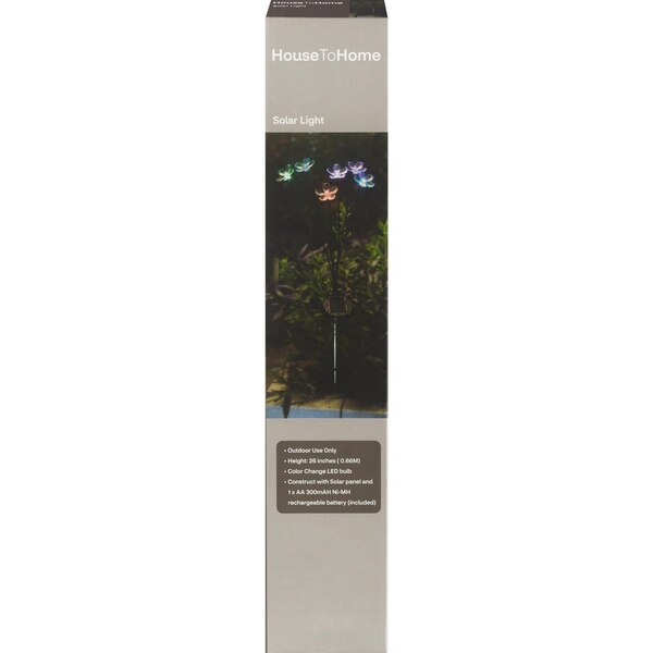 House To Home Solar Flower Lights, 26 in