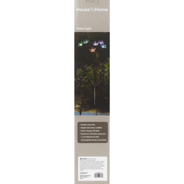 House To Home Solar Flower Lights, 26 in