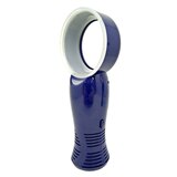House To Home Handheld Bladeless Fan, Navy Blue, thumbnail image