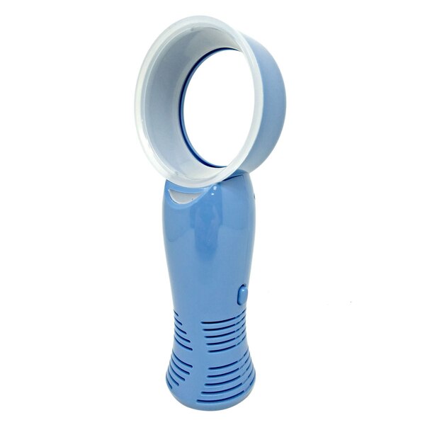 House To Home Handheld Bladeless Fan, Light Blue